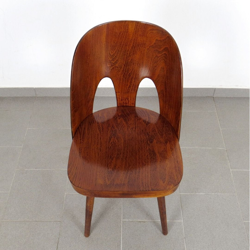 Vintage Czechoslovakian dining chair by Oswald Haertdl for Ton 1950