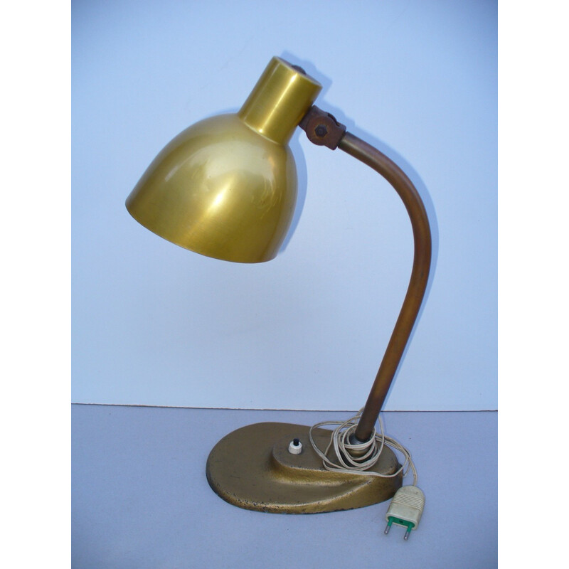 Lampe de bureau vintage en acier, Marianne BRANDT - 1934
