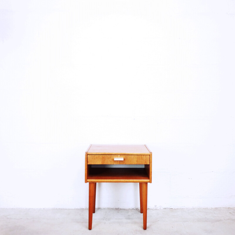 Vintage 1960's teak bedside table