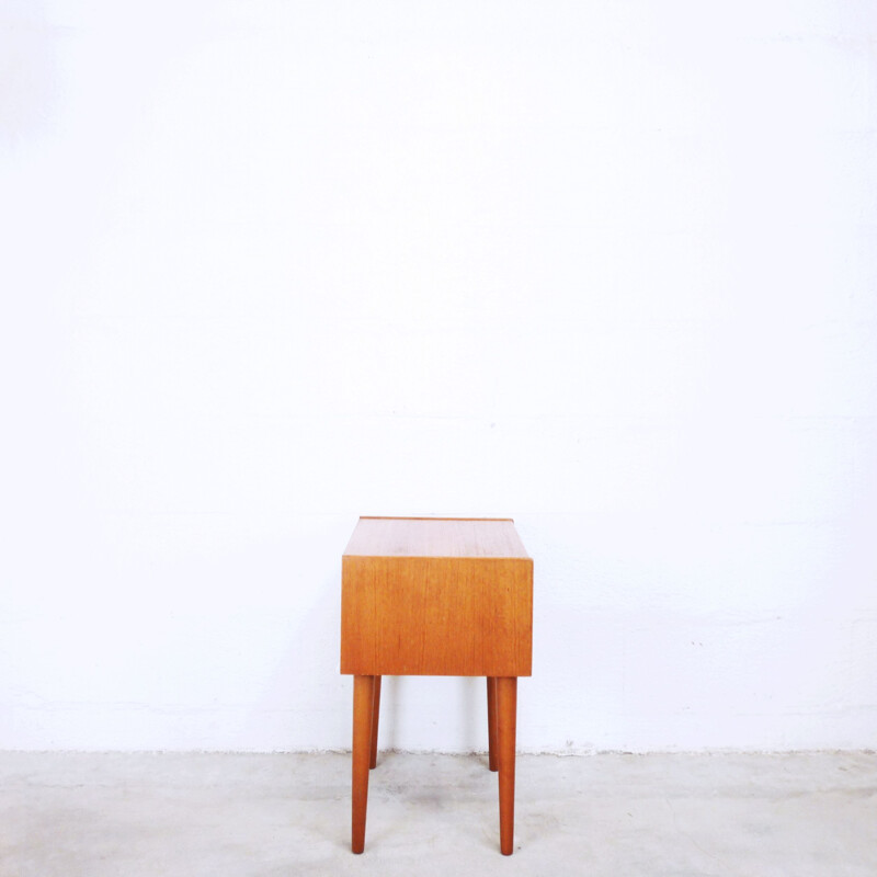 Vintage 1960's teak bedside table