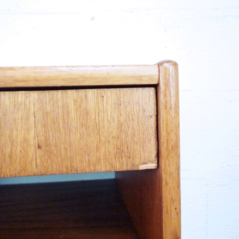 Vintage 1960's teak bedside table