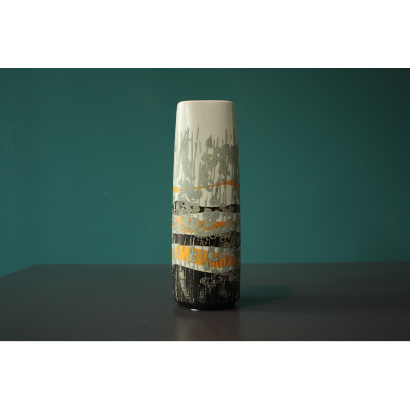 Vase en céramique multicolore, Ivan WEISS - 1960