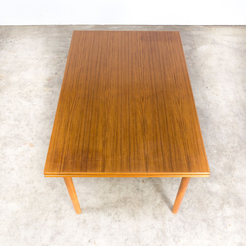 Vintage teak extendable dining table