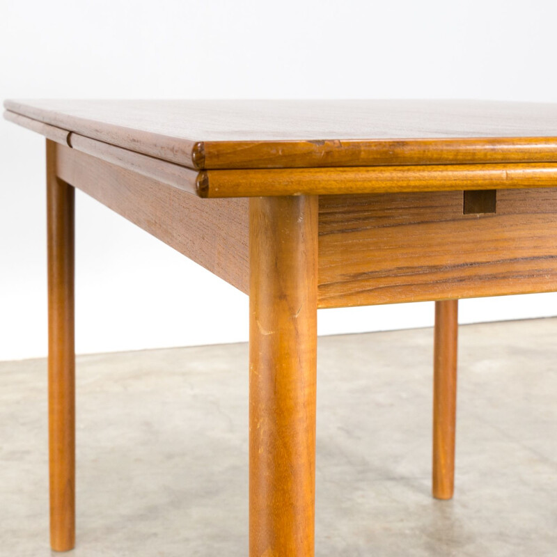 Vintage teak extendable dining table