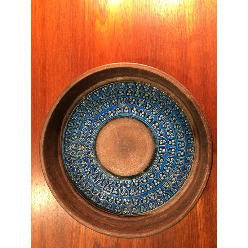 Italian vintage ceramic bowl, Aldo LONDI - 1960s