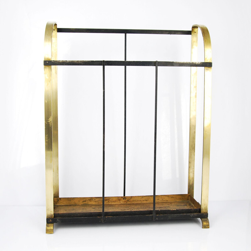 Vintage brass umbrella stand