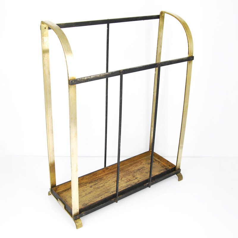 Vintage brass umbrella stand