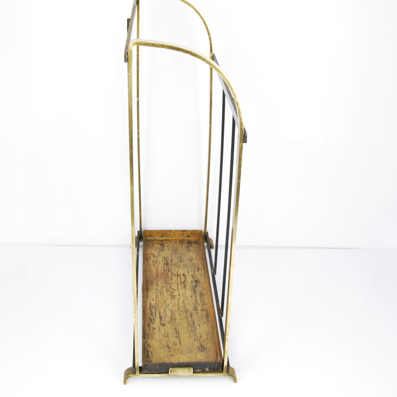Vintage brass umbrella stand