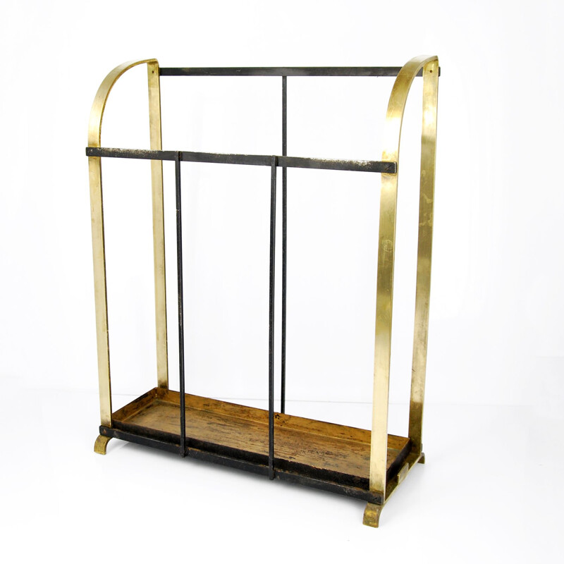 Vintage brass umbrella stand