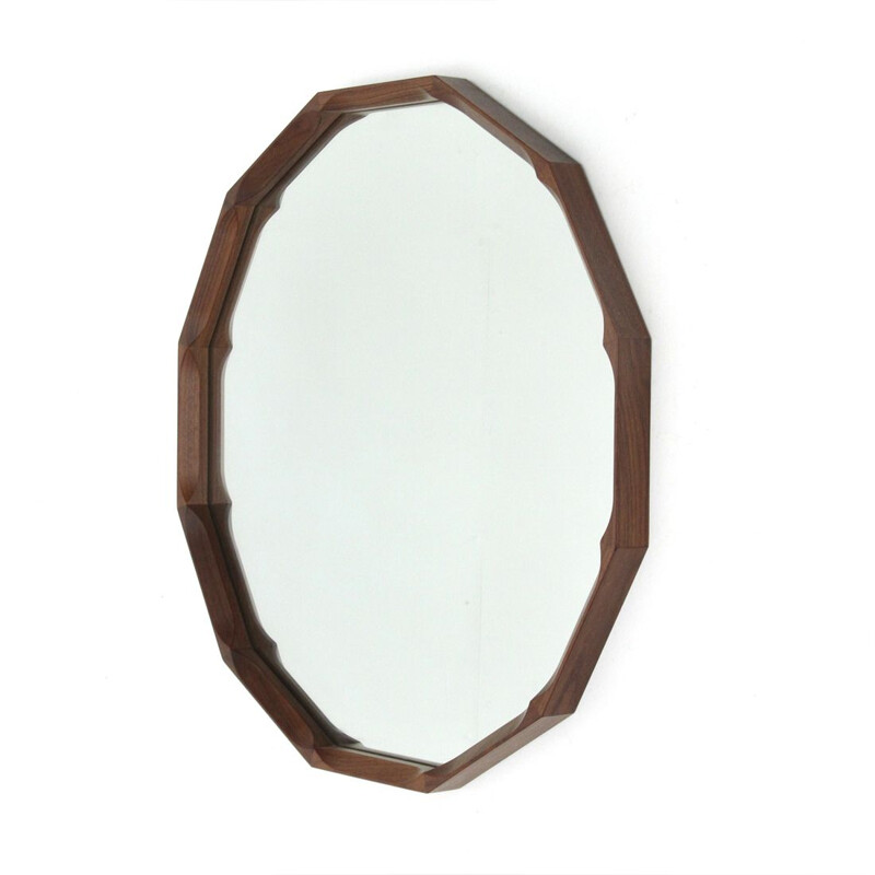 Italian wooden mirror by Tredici