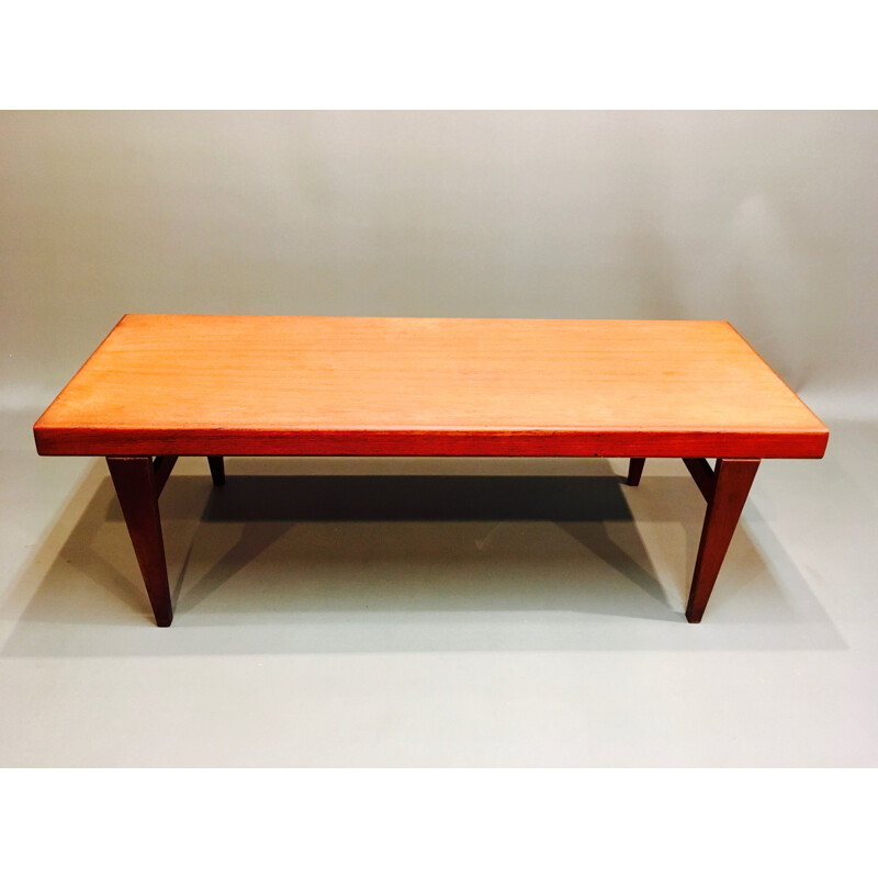 Vintage scandinavian coffee table by Johannes Andersen Scandinavian in teak 1950