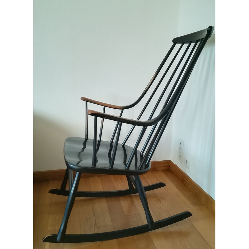 Vintage Grandessa rocking chair by Lena Larsson in wooden