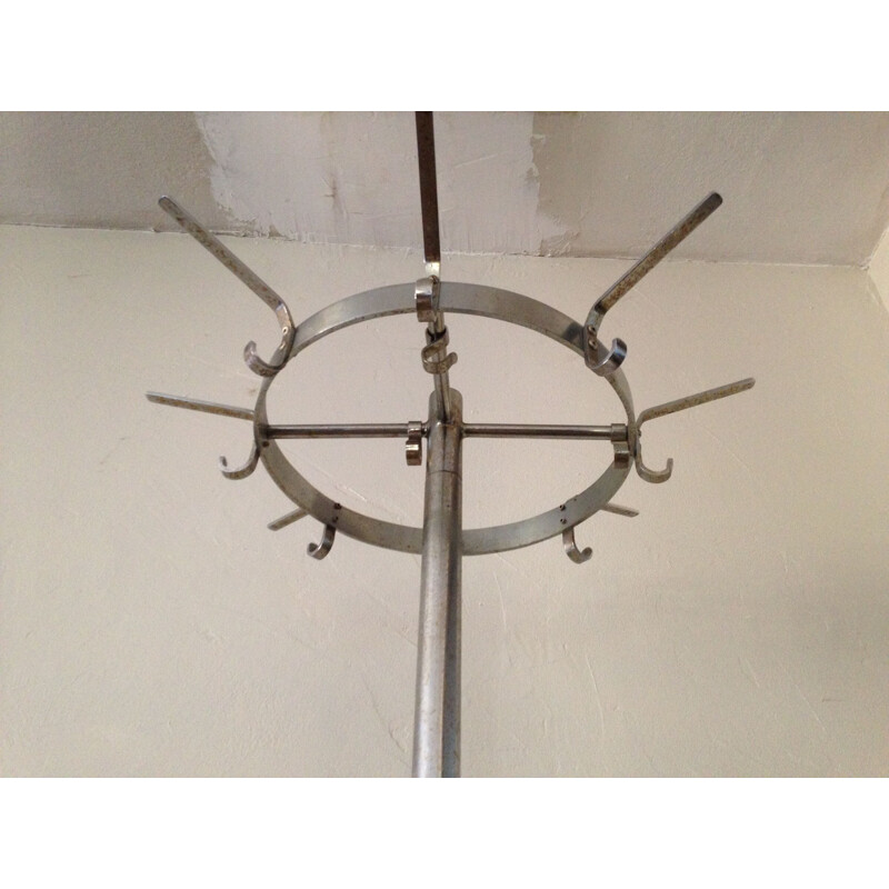 French vintage coat rack in iron 1950