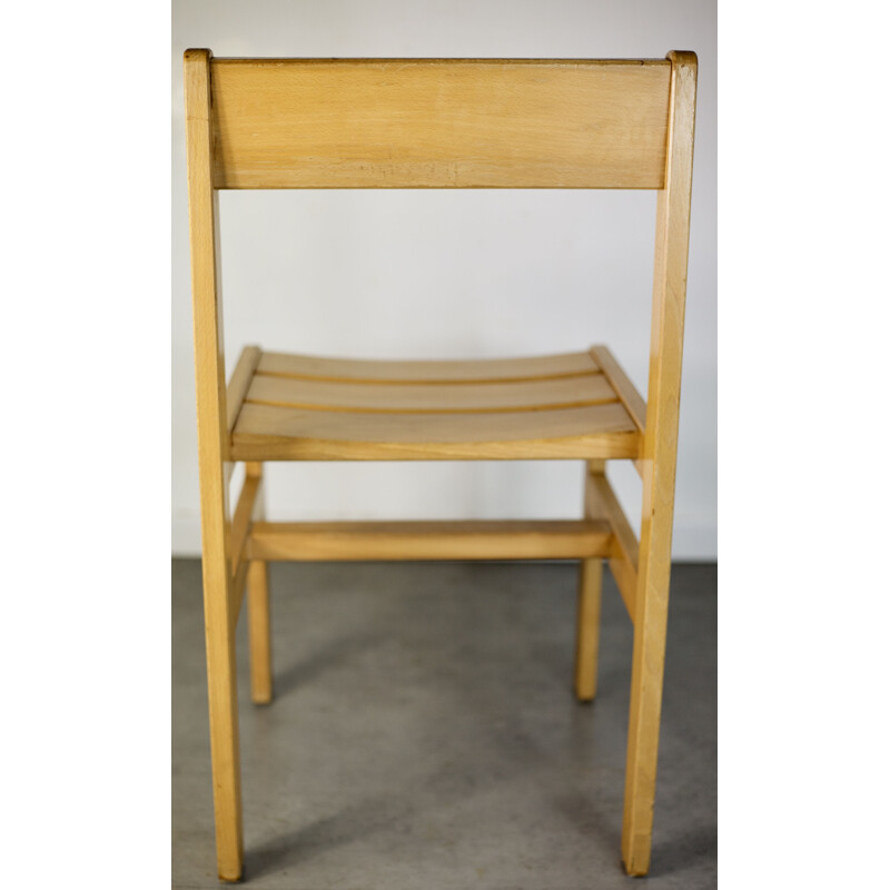 Vintage french chair by Sornay in wood 1960