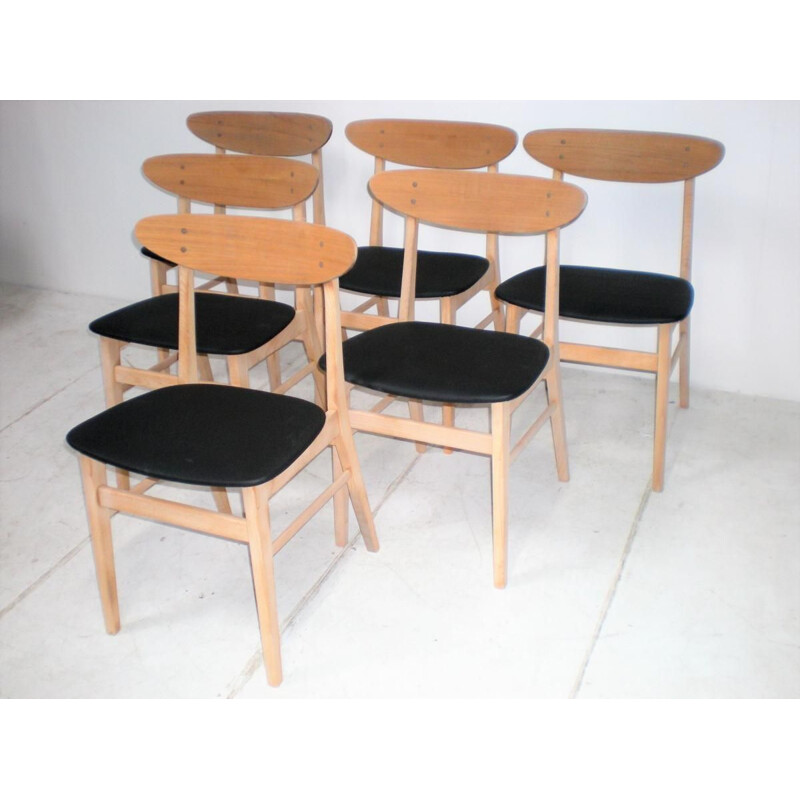 Set of 6 chairs by Farstrup, model 210