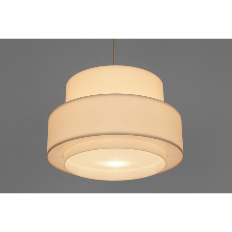 Scandinavian pendant light in white plastic