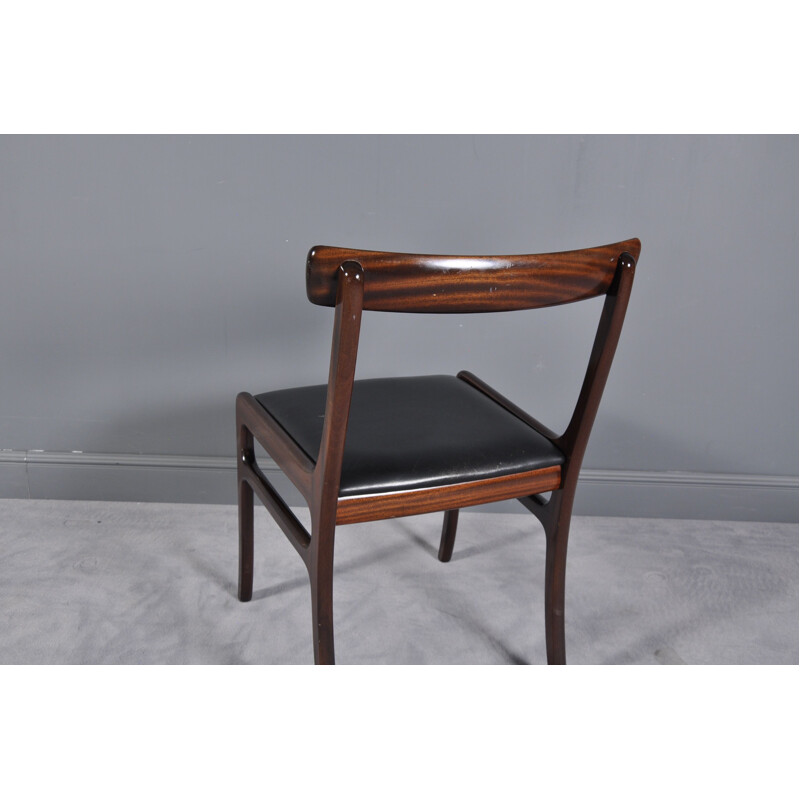 Pair of mahogany chairs by Ole Wanscher for Poul Jeppesen