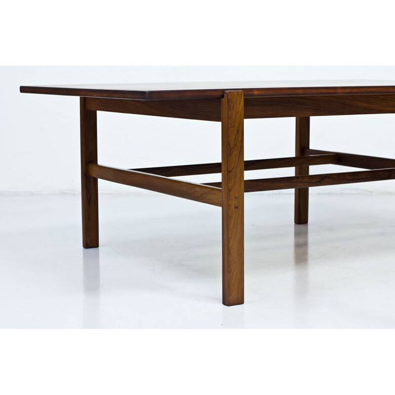 Vintage Coffee Table in Rosewood by Inge Davidson, Sweden, 1960s