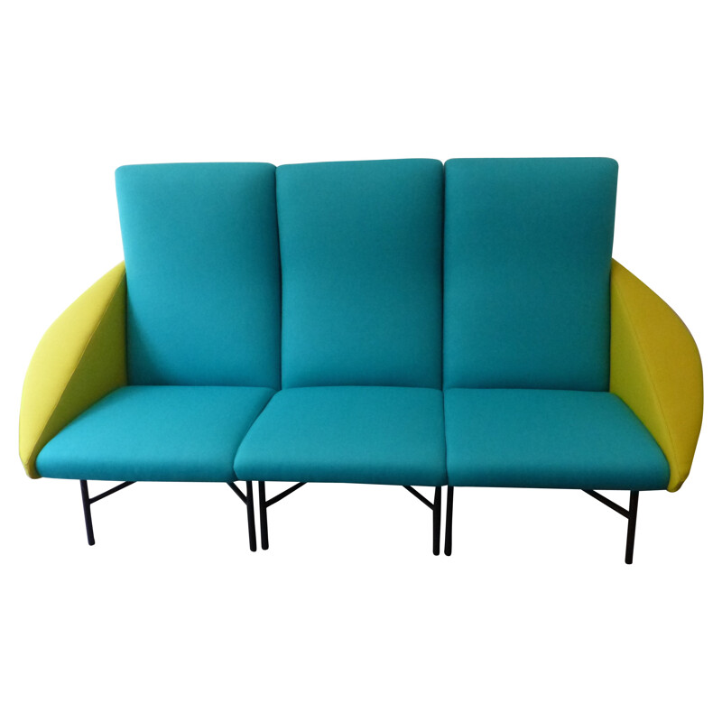 Vintage 3-seater sofa by Dangles and Defrance for Burov, 1950