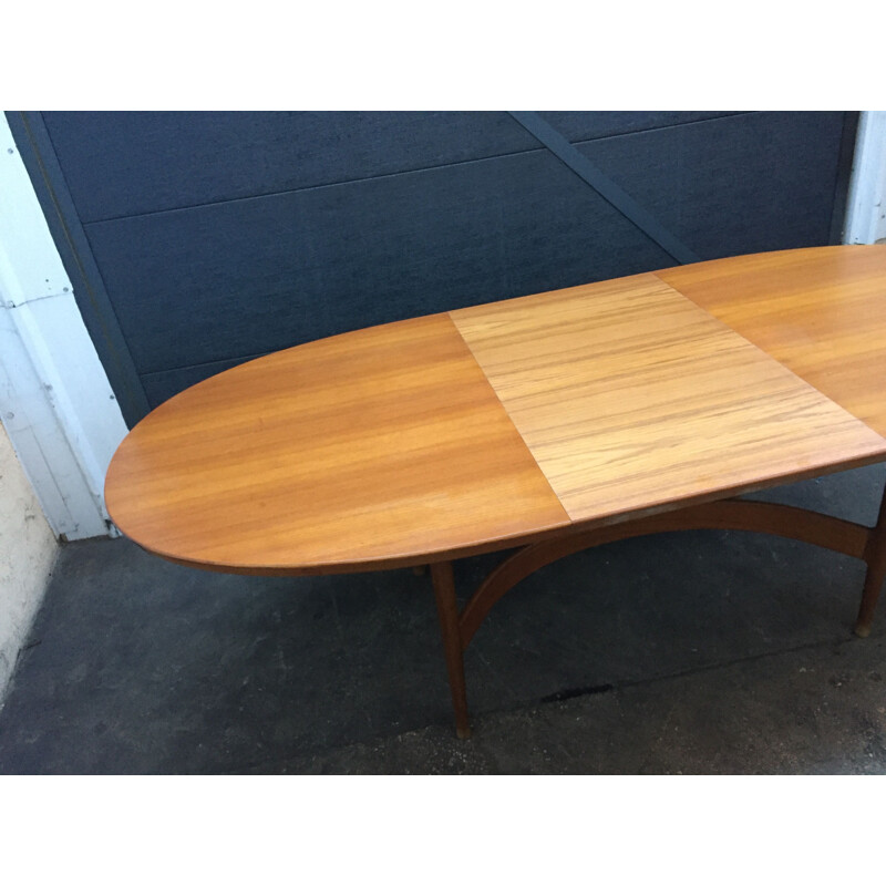 Vintage dining table Jacques Hauville 