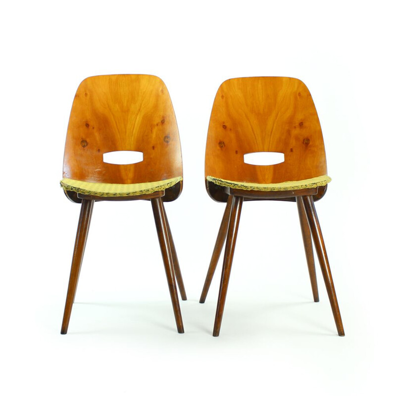 Pair of Lollipop chairs by Frantisek Jirak