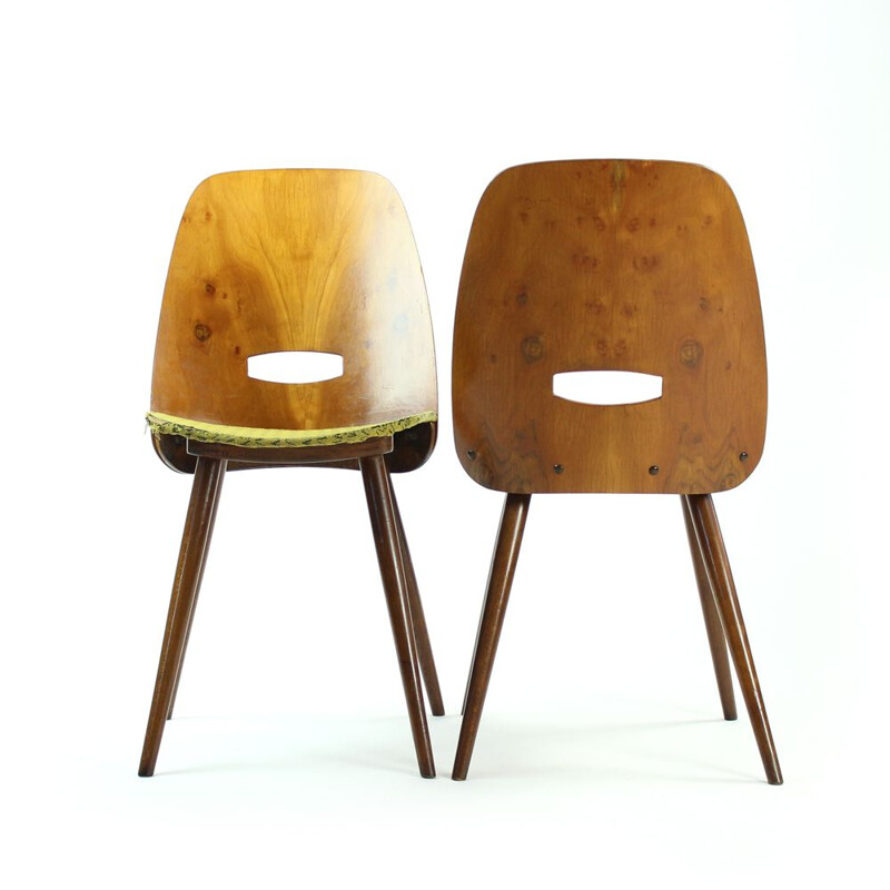 Pair of Lollipop chairs by Frantisek Jirak