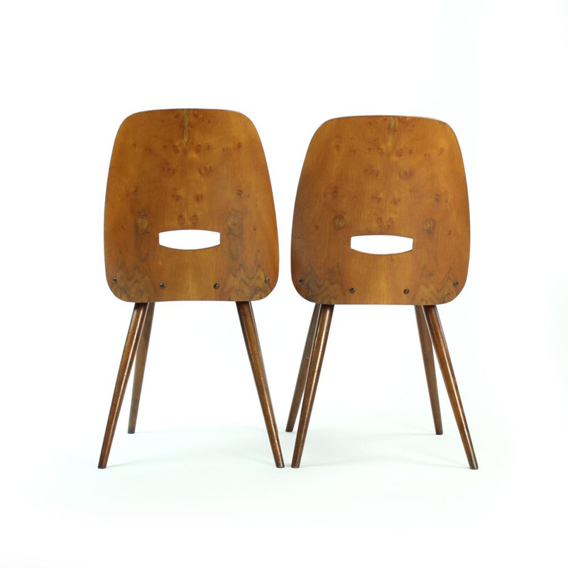 Pair of Lollipop chairs by Frantisek Jirak