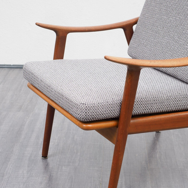 FD-137 grey armchair by Finn Juhl for France & Son