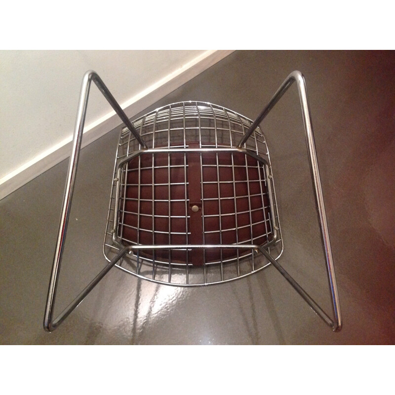 Chromed steel child chair, Harry BERTOIA - 1950s