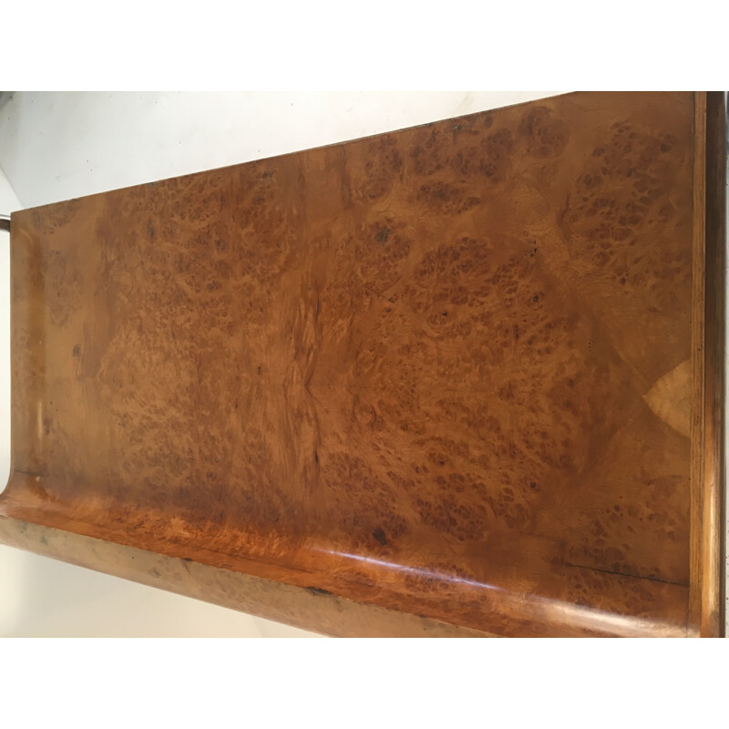 Vintage sideboard in Burl Oak and Chrome 1950