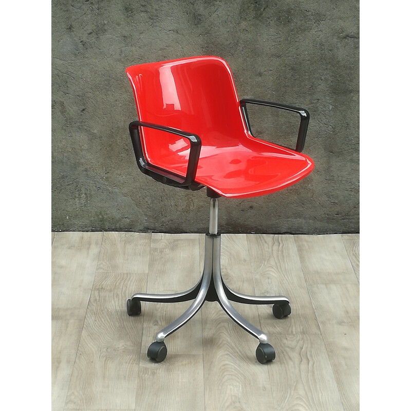 Vintage office chair Modus by Osvaldo Borsan for Tecno 1960 