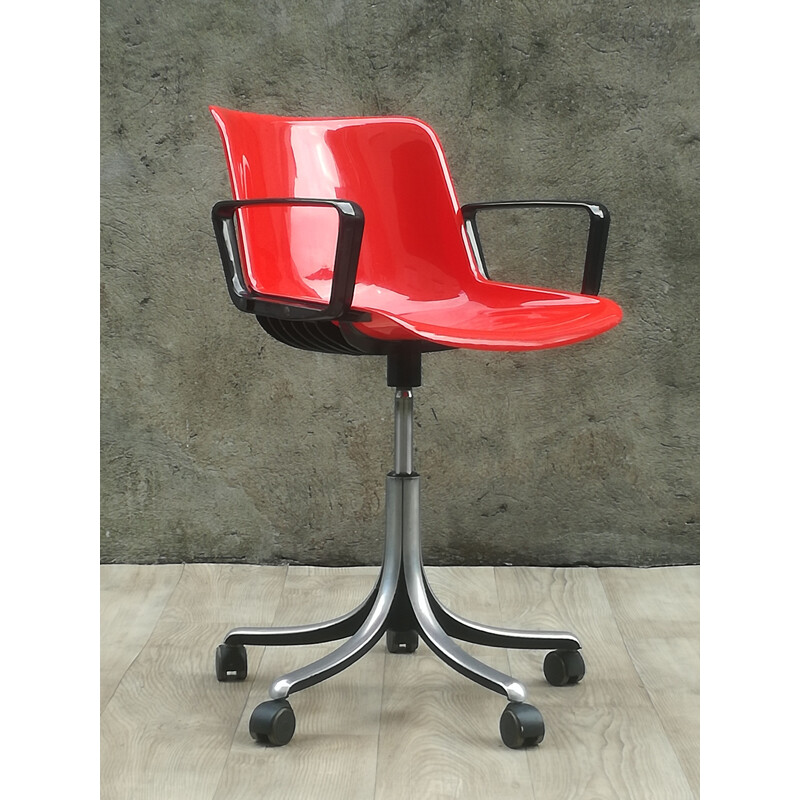 Vintage office chair Modus by Osvaldo Borsan for Tecno 1960 