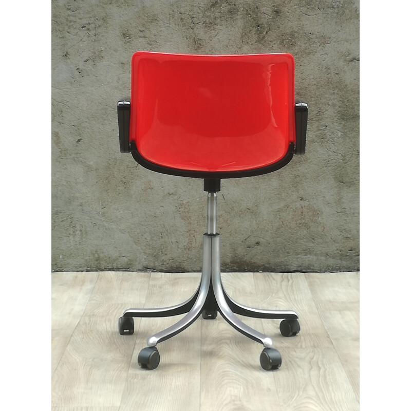 Vintage office chair Modus by Osvaldo Borsan for Tecno 1960 