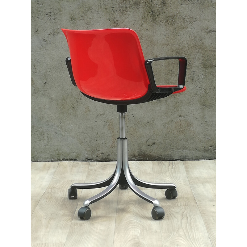 Vintage office chair Modus by Osvaldo Borsan for Tecno 1960 