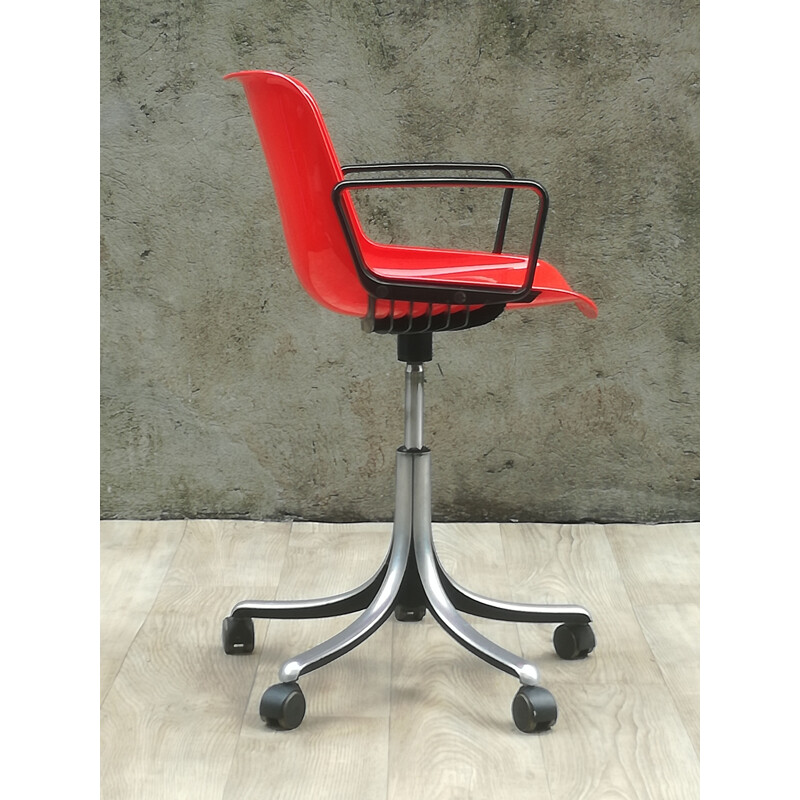 Vintage office chair Modus by Osvaldo Borsan for Tecno 1960 