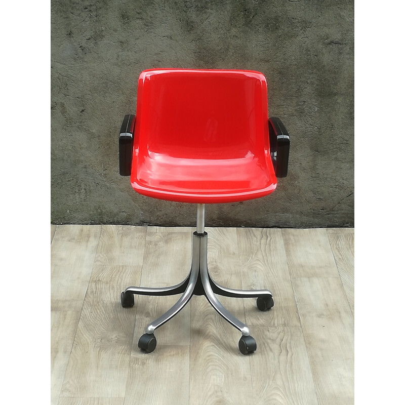 Vintage office chair Modus by Osvaldo Borsan for Tecno 1960 