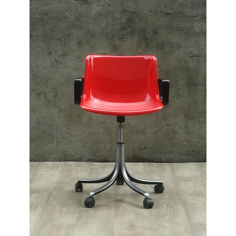 Vintage office chair Modus by Osvaldo Borsan for Tecno 1960 