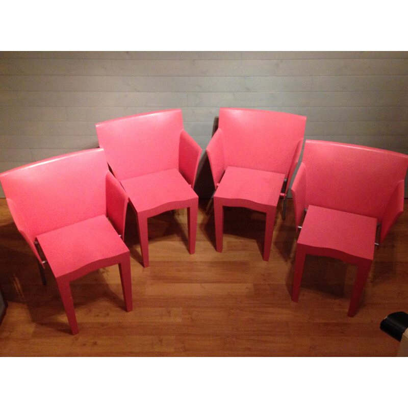 Pink plastic armchair, Philippe STARCK - 1990s
