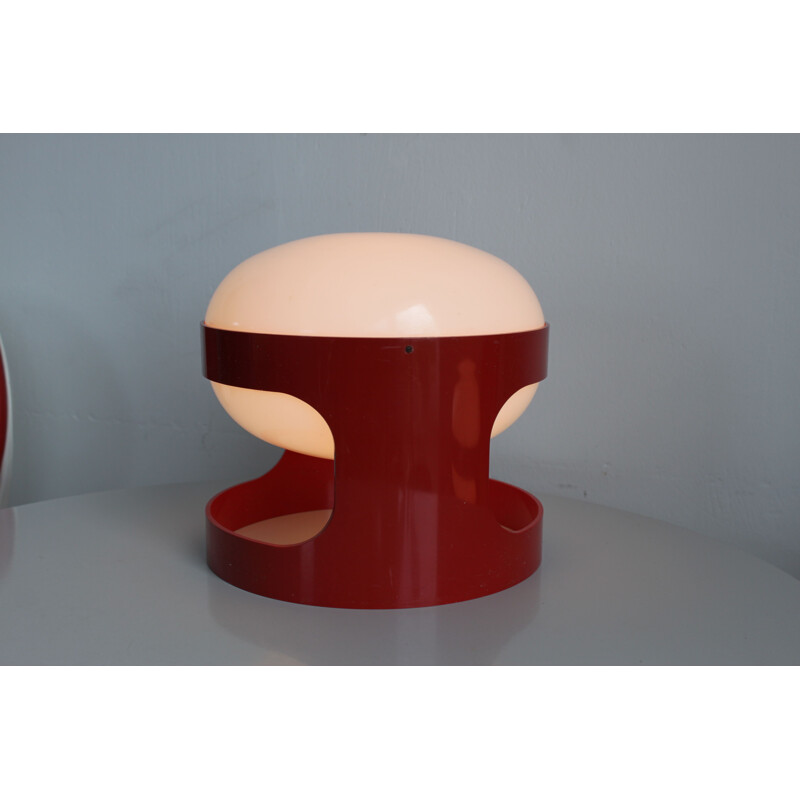 Red KD27 lamp by Joe Colombo for Kartell