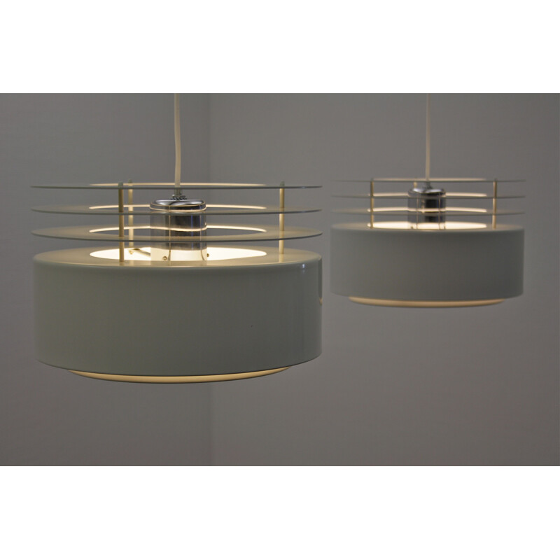 Pair of Hydra pendant lamps by Jo Hammerborg