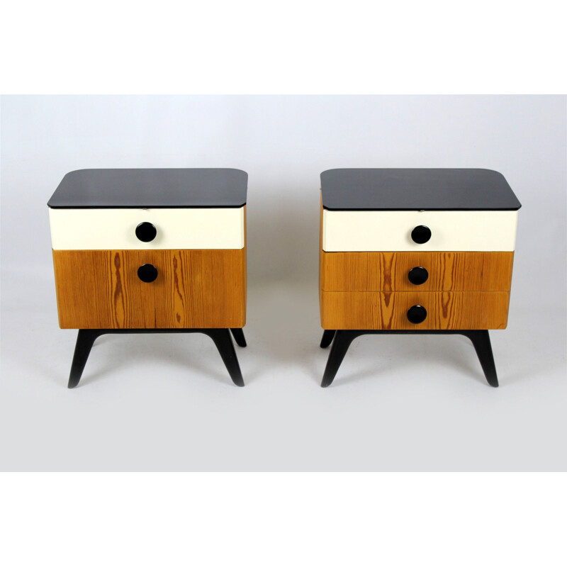 Pair of vintage nighstands from UP Zavody