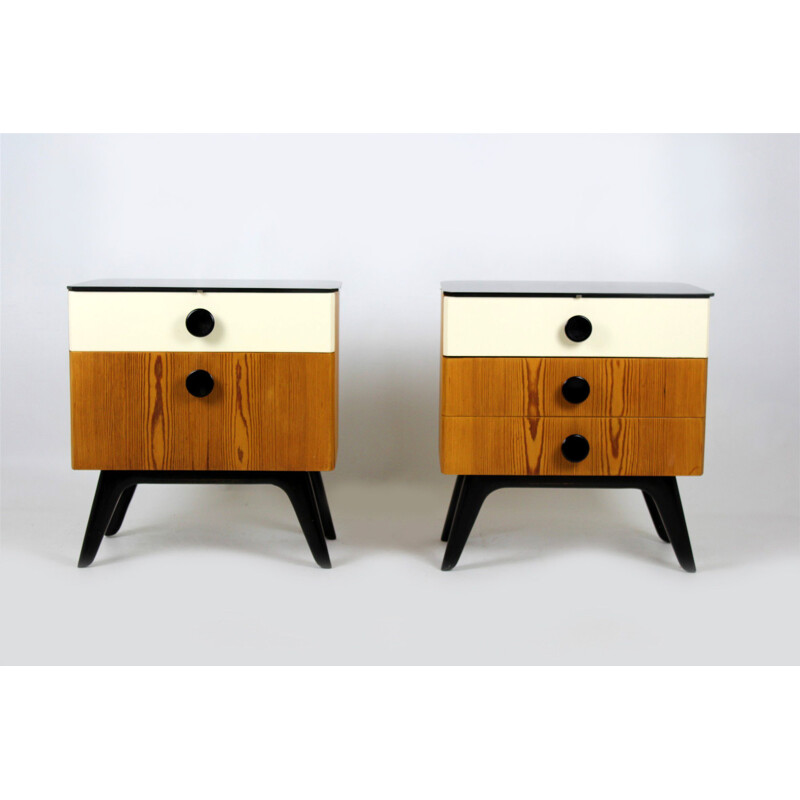 Pair of vintage nighstands from UP Zavody