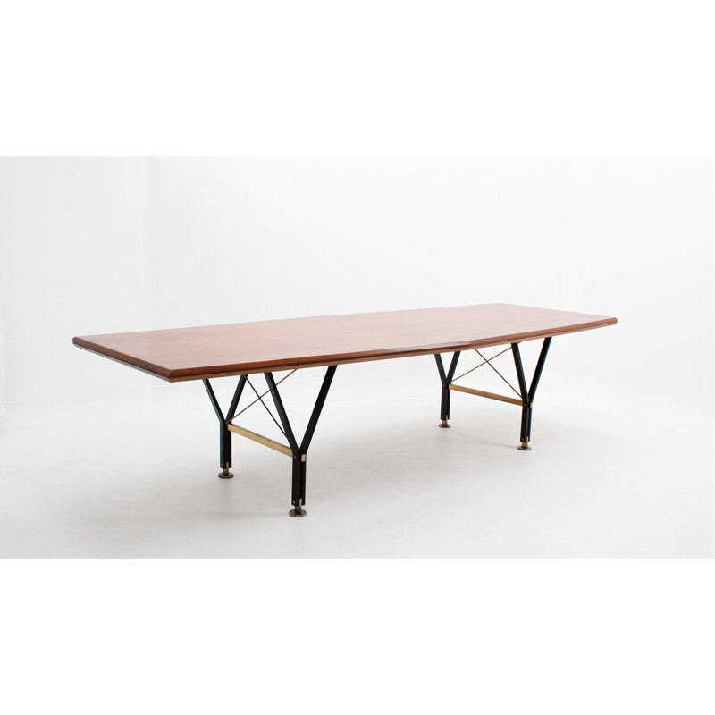 Vintage conference table, italian, 1950s