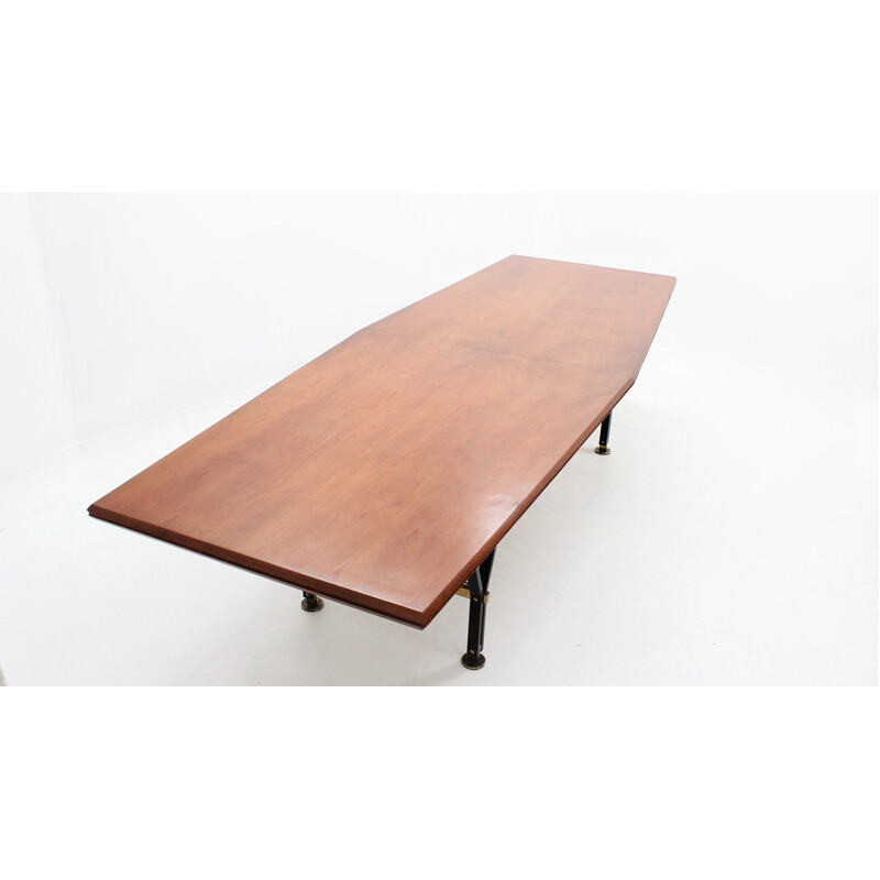 Vintage conference table, italian, 1950s