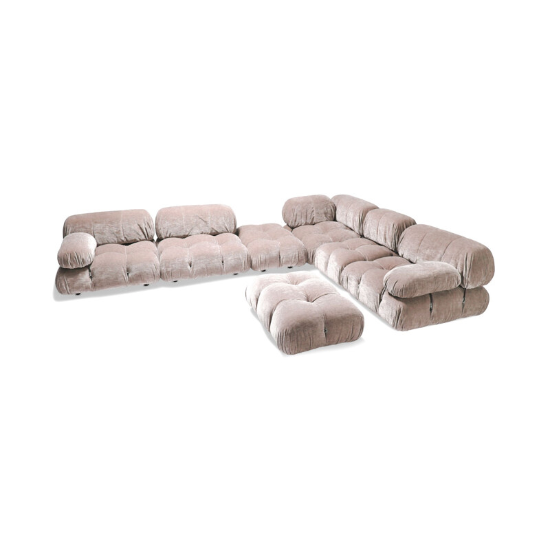 Vintage nude colored mlodular sofa by Mario Bellini Camaleonda