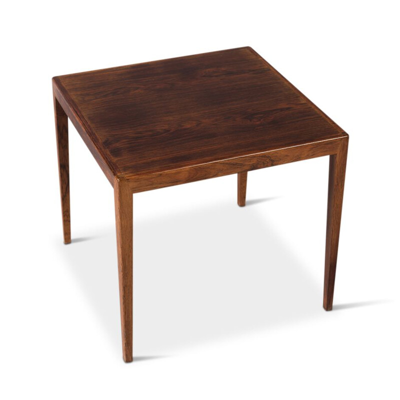 Vintage Danish square rosewood side table