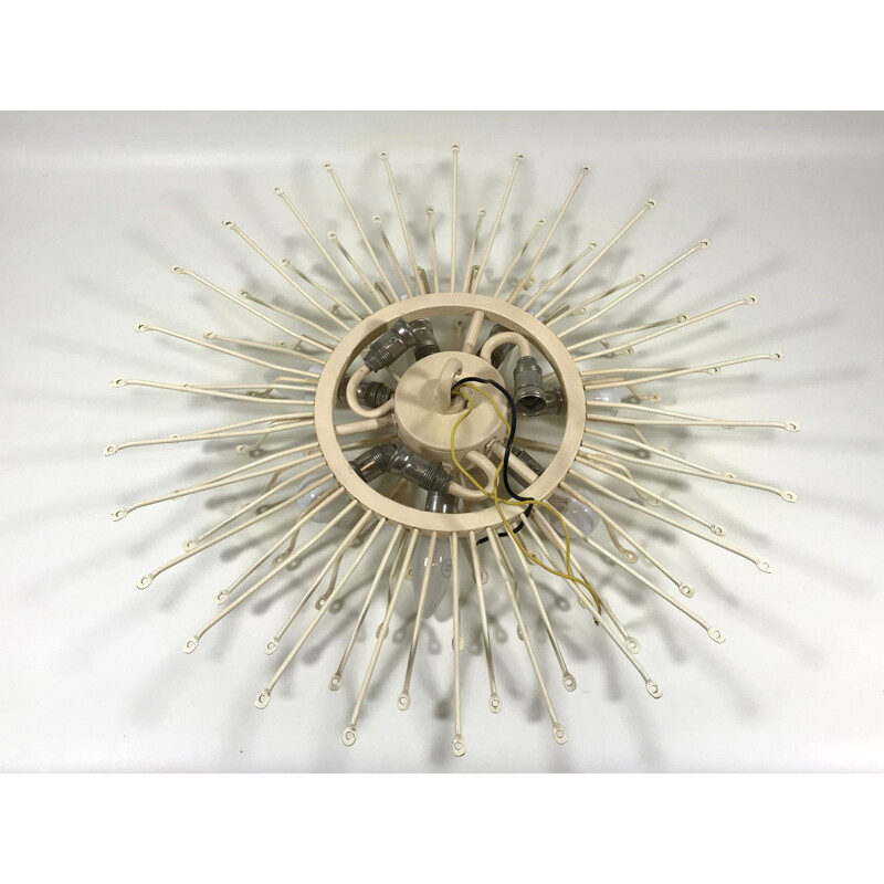 Vintage poliedri ceiling Lamp by Carlo Scarpa for Venini 1960