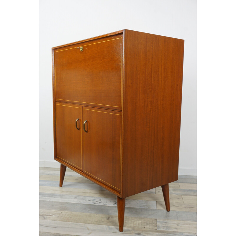 Vintage wooden secretary from the 50s by Multilux