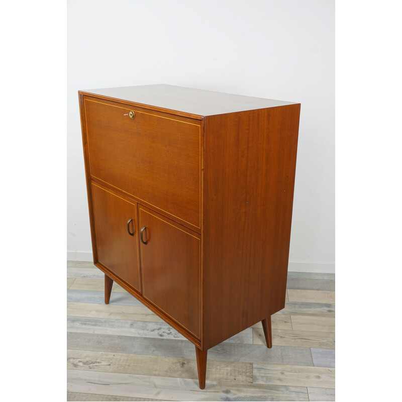 Vintage wooden secretary from the 50s by Multilux