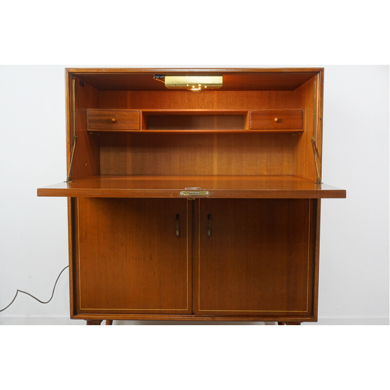 Vintage wooden secretary from the 50s by Multilux